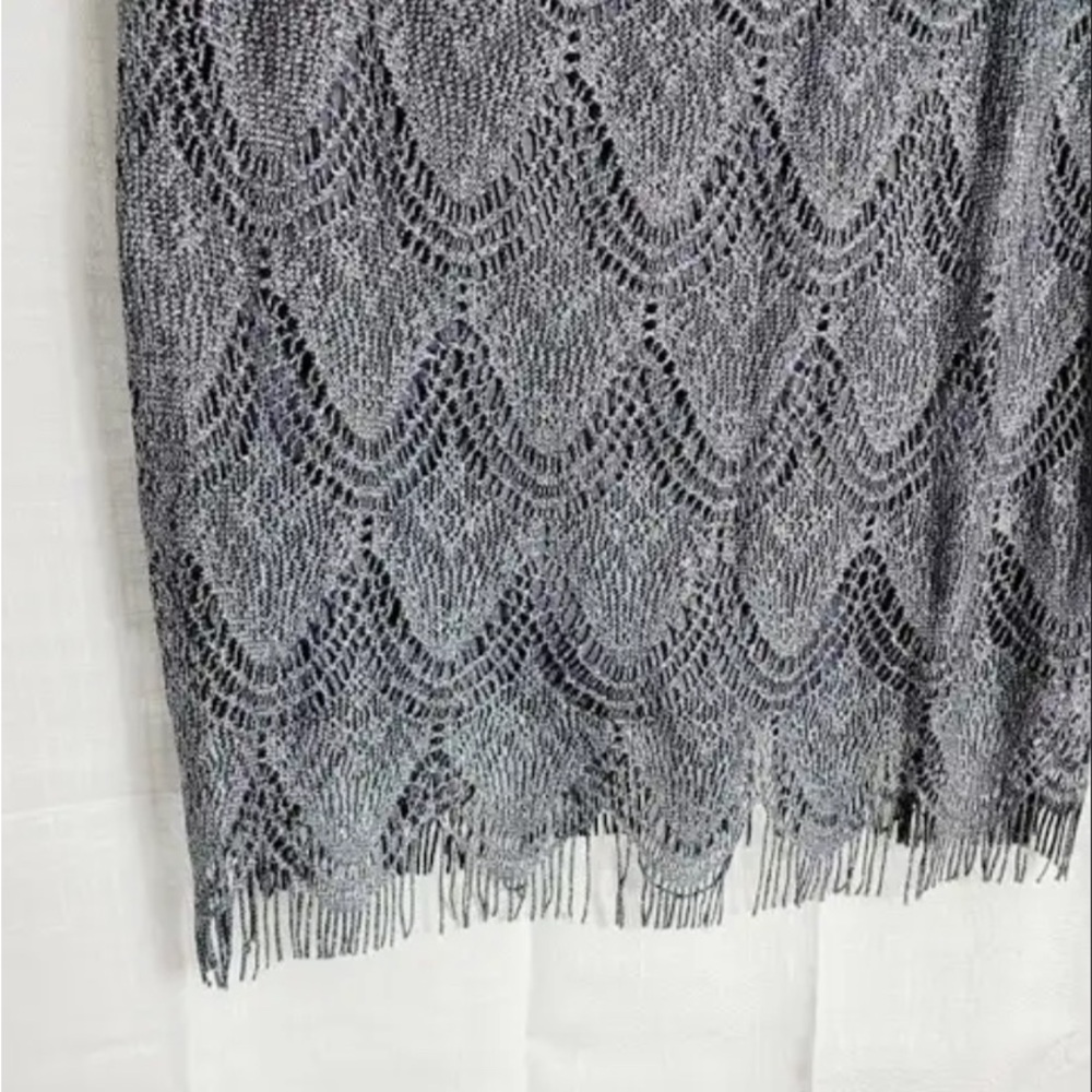 SL Fashions Metallic Lace Crochet Women’s Party Dress, 18W - Picture 4 of 6